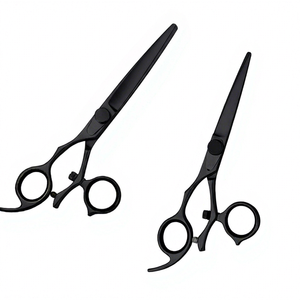Customized Logo/ Brand SC-S424 Swivel Thumb Matching Straight Shear and Thinner <b>Scissors</b> (5.5 Inch <b>Left</b> <b>Hand</b>) - Product Image 1