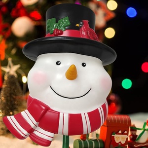 OEM/ODM Custom Blow Mold Christmas Decorations Plastic <b>Crafts</b> Christmas Snowman with <b>Light</b> - Product Image 3