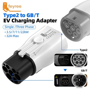 Adaptador de Carga para Vehículos Eléctricos Feyree de 7kW 32A Tipo 2 a GB/T, Convertidor de Carga para Vehículos Eléctricos Monofásico IEC 62196-2 a GB/T para Modelos de Vehículos Eléctricos Estándar GB/T - Product Image 6