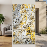 Revêtement mural en pierre translucide 100 % naturel, écologique, robuste, garantie 5 ans+, design moderne, Indian Autumn, pour villas et écoles