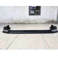 Lèvre de pare-chocs avant avec éclairage LED pour Toyota Hiace 2014-2018 Wide Body, Spoiler avant, Kit carrosserie inférieur, Pièces auto ABS