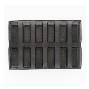 Nhà máy chuyên nghiệp Silicone pháp bánh mì nướng PAN khuôn hình chữ nhật Baguette khuôn bánh mì hình thức - Product Image 4