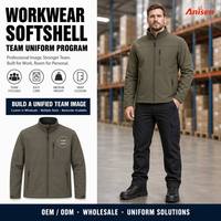 Nouvelles vestes de travail élastiques pour la saison printemps-automne, logo personnalisé, veste softshell en polyester