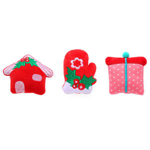 Wholesale Christmas Red House Glove Cute Soft <b>Plush</b> Indoor Catnip Pet Cat Dog Chew Toys Funny Cartoon Cat Toys Pet Gift - Product Image 1