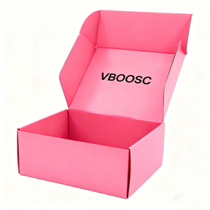 Biểu Tượng Tùy Chỉnh In Màu Hồng Sóng Hộp Bưu Phẩm Có Thể Tái Chế Vận Chuyển Hộp Bao Bì Cho Doanh Nghiệp Nhỏ Thấp Moq Quà Tặng Bưu Chính Hộp - Product Image 1