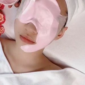 Fábrica al por mayor RTS ácido hialurónico máscara en polvo hidratante blanqueamiento hidrogel máscara antienvejecimiento Rosa pétalo gelatina cuidado Facial - Product Image 4