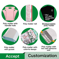 Kantong Plastik Kemasan Perekat Sendiri Cetak Warna-Warni Custom, Polybag, Poly Mailer, Kantong Pengiriman Kurir Warna-Warni