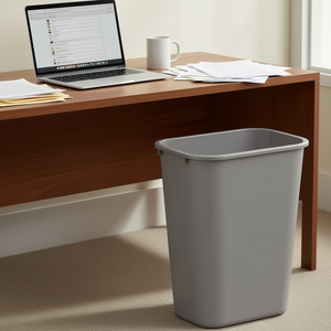 Cubo de Basura Simplehuman de Plástico Gris, 10.25 Galones, Rectangular, con Parte Superior Abierta, para Uso en el Hogar, Oficina o Escritorio - Product Image 2