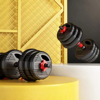 Barre de musculation multifonctionnelle PJ pour la maison, haltères réglables de 10 kg, 15 kg, 20 kg, 25 kg, 30 kg, 40 kg