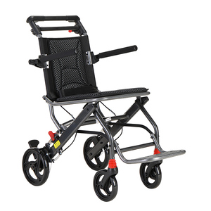 Impresión de transferencia de carbono, marco de aleación de aluminio, neumáticos, silla de rueda de goma sólida para ancianos y discapacitados - Product Image 5