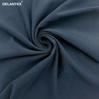 DTY 190GSM 100% Polyester Double Brossé Poly Spandex Tricot Jersey Tissu pour Vêtements de Sport et Vêtements de Nuit pour Doublure Échantillon Gratuit