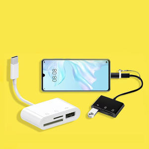 Hochwertiger USB-C-Hub <span class=keywords><strong>3</strong></span>-in-1 Typ-C Micro OTG TF SD Speicherkartenleser mit DC-Ausgang, tragbar - Product Image 3