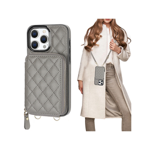 Tùy biến tư nhân Trung Quốc sản xuất Crossbody Dây Kéo Túi xách Wallet trường hợp TPU + PU trường hợp điện thoại - Product Image 3