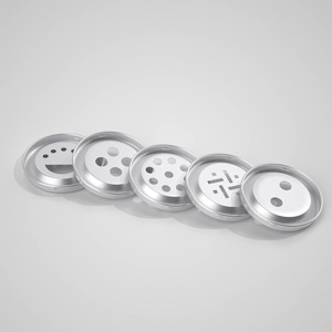 Merrynewom OEM Aluminum Capsule Bottle Screw Cap with Sarax Liner for Wine Healthcare <b>Pill</b> Can Pull-Ring Sealed <b>Container</b> - Product Image 3