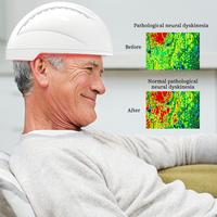 Appareil de luminothérapie cérébrale Suyzeko 810nm Stimulation des neurones 40HZ Thérapie par lumière infrarouge gamma Casque pour Parkinson