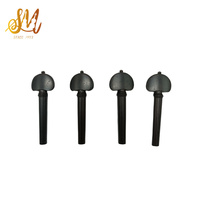 Pièces de violon, taille 4/4, ensemble d'accessoires pour violon en ébène, chevilles, repose-menton, fabrication artisanale, bonne qualité