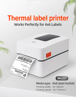 Imprimante d'étiquettes d'expédition 4x6 avec imprimante de codes-barres thermique A6 à grand bac à papier