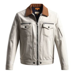 เสื้อแจ็คเก็ตผู้ชายผ้าแคนวาส 100% ผ้าฝ้าย ปรับแต่งได้ อุ่น น้ำหนักเบา ระบายอากาศดี ทรงลำลอง เสื้อคลุมฤดูหนาว ทันสมัย สวมใส่สบาย - Product Image 1