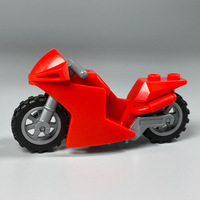 Jouet de construction à petites particules MOC, casque de moto de course, pare-brise, pour la conduite, les séances photo, jouet promotionnel DIY