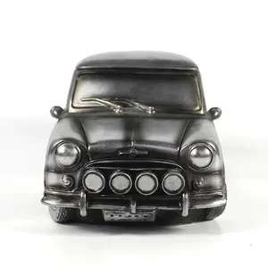 resin indoor decorative crafts vintage electroplate model mini car figure