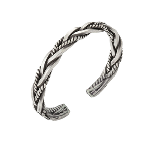 Trendy Vintage Tone intrecciato intrecciato tailandese originale fatto a mano <span class=keywords><strong>per</strong></span> feste regalo braccialetti di apertura unici squisiti <span class=keywords><strong>per</strong></span> gli uomini - Product Image 3