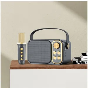 Thiết kế mới xách tay Thời trang âm nhạc loa với Micro không dây - Product Image 4