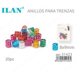 Anelli per trecce 8x9mm 20 pezzi Accessori per lo styling dei capelli - Product Image 3