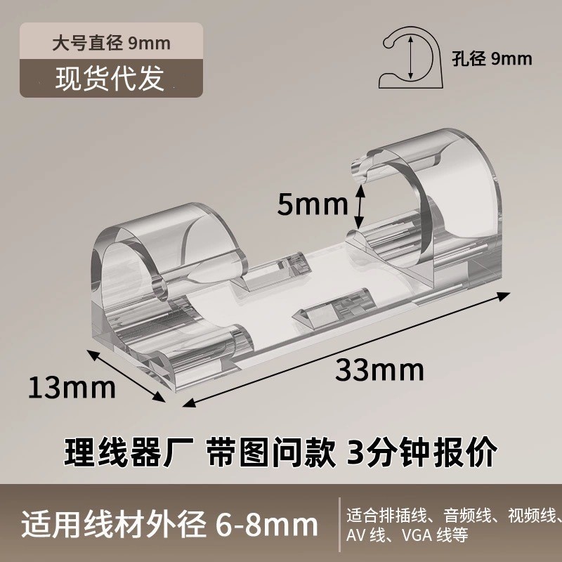 Large Cable Management Clips [Pack of 20]