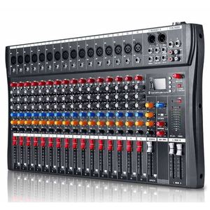 Professional 16-channel Mixer With Dsp Effects <b>Bluetooth</b> Usb Audio Sound <b>Card</b> - Product Image 3