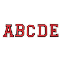 Patch brodé personnalisé écologique de 6 cm, alphabet anglais arc-en-ciel, autocollant 3M Ventralex, design de lettres 3D, cœur, fleur