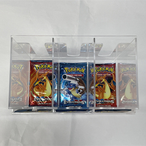 Distributeur de <span class=keywords><strong>cartes</strong></span> booster en acrylique transparent moderne et écologique à 6 emplacements avec option de logo personnalisé pour l'affichage des paquets TCG - Product Image 3