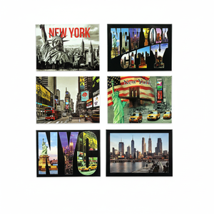 New York Magnet Souvenirs 2,5 \ "x3.5 \" Imanes de estaño 600PCs 50DZ/CS Set para boda Halloween Magnetic New York Shape Medium - Product Image 2