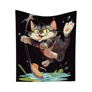 Image personnalisée Tapisserie murale de bohème moderne en corde de coton pour la décoration intérieure Tenture murale verticale 6:5 pour espace extérieur Chambre à coucher ou espace artistique - Product Image 2