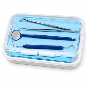 Kit de miroirs dentaires jetables à usage unique, moletés, HD, anti-buée, pour examen et instruments chirurgicaux buccaux - Product Image 1
