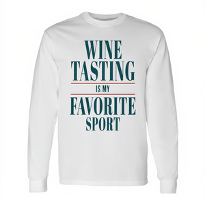 La dégustation de vin est mon sport préféré, t-shirt à manches longues unisexe pour adulte - Product Image 2