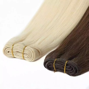 Jasmine beauty Blonde Genius Weft Hair Extensions 50 Grams 100 Grams Human Hair Extensions Weft Machine Double Weft Hair - Product Image 1