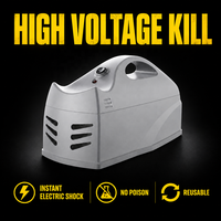 Piège à rats électrique efficace pour intérieur, piège à souris puissant, piège à rats et souris sans cruauté, alimenté par piles, ABS solide, sans produits chimiques