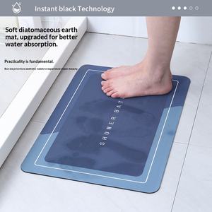 Tapis de sol absorbant et antidérapant en boue de diatomée douce, fin et à séchage rapide, style nordique, pour salle de bain et cuisine, usage domestique - Product Image 2