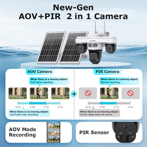Sectec 9MP Aov An Ninh Máy Ảnh 24/7 Liên Tục Ghi Âm Thông Minh Tự Động Theo Dõi Aov Và PIR <span class=keywords><strong>2</strong></span> Trong <span class=keywords><strong>1</strong></span> Năng Lượng Mặt Trời Máy Ảnh Cho An Ninh Nhà - Product Image 2