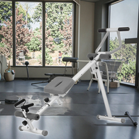 Máquina de remo de entrenador plegable multifuncional y rizador Abdominal para ejercicio de deportes en el hogar y uso doméstico de remo de agua