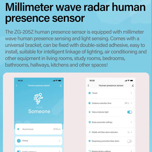 LEDEAST rilevatore di presenza umana ZG-205ZB Tuya sensore Wifi Smart Body sensore PIR e sensore a microonde sistema di casa intelligente - Product Image 3