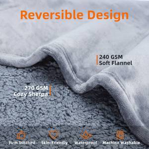 Coperta per cani impermeabile di lusso Nobleza M 100X75cm morbida soffice coperta per animali domestici lavabile a tenuta stagna per cani - Product Image 3