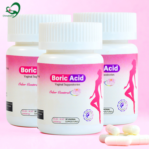 Chinaherbs Nouveaux Produits d'Hygiène Féminine Végans Suppositoires Vaginaux à l'Acide Borique pour les Odeurs Vaginales Capsules Boriques Équilibre du pH - Product Image 1