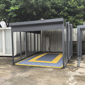 Auvent de <span class=keywords><strong>garage</strong></span> rétractable automatique, abri pliable pour voiture avec commande manuelle/électrique, construction robuste en acier - Product Image 4