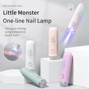 Mini lampe à ongles de marque privée à stockage d'énergie 3W Lampe u v portable pour ongles en gel Lampe à ongles à un doigt