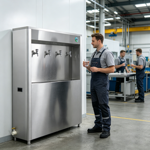 Distributeur d'eau chaude et froide autonome en acier inoxydable grande capacité à 4 robinets pour usage domestique, hôtelier et extérieur, eau chaude instantanée - Product Image 6