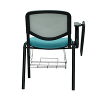 Chaise d'étudiant pour conférence universitaire avec tablette d'écriture et table pliable, chaise de formation pour conférence