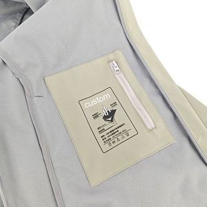 Design Men's Outdoor <b>Jacket</b> Custom Logo Printed Lightweight Windproof and Waterproof with Zipper Closure <b>Reflective</b> Design - Product Image 4