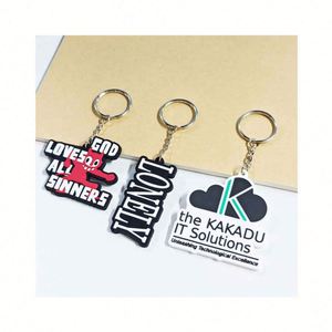 Design Wholesale Custom Logo Keychain 2D/3D Soft PVC and Silicone Rubber Keyring for Business Use - Product Image 1