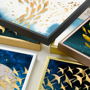 Heavy-Duty Titan Matte Gia Cố Góc Khung nhà máy bán buôn A4 A1 nhôm khung hình 60x80 50x70 - Product Image 1